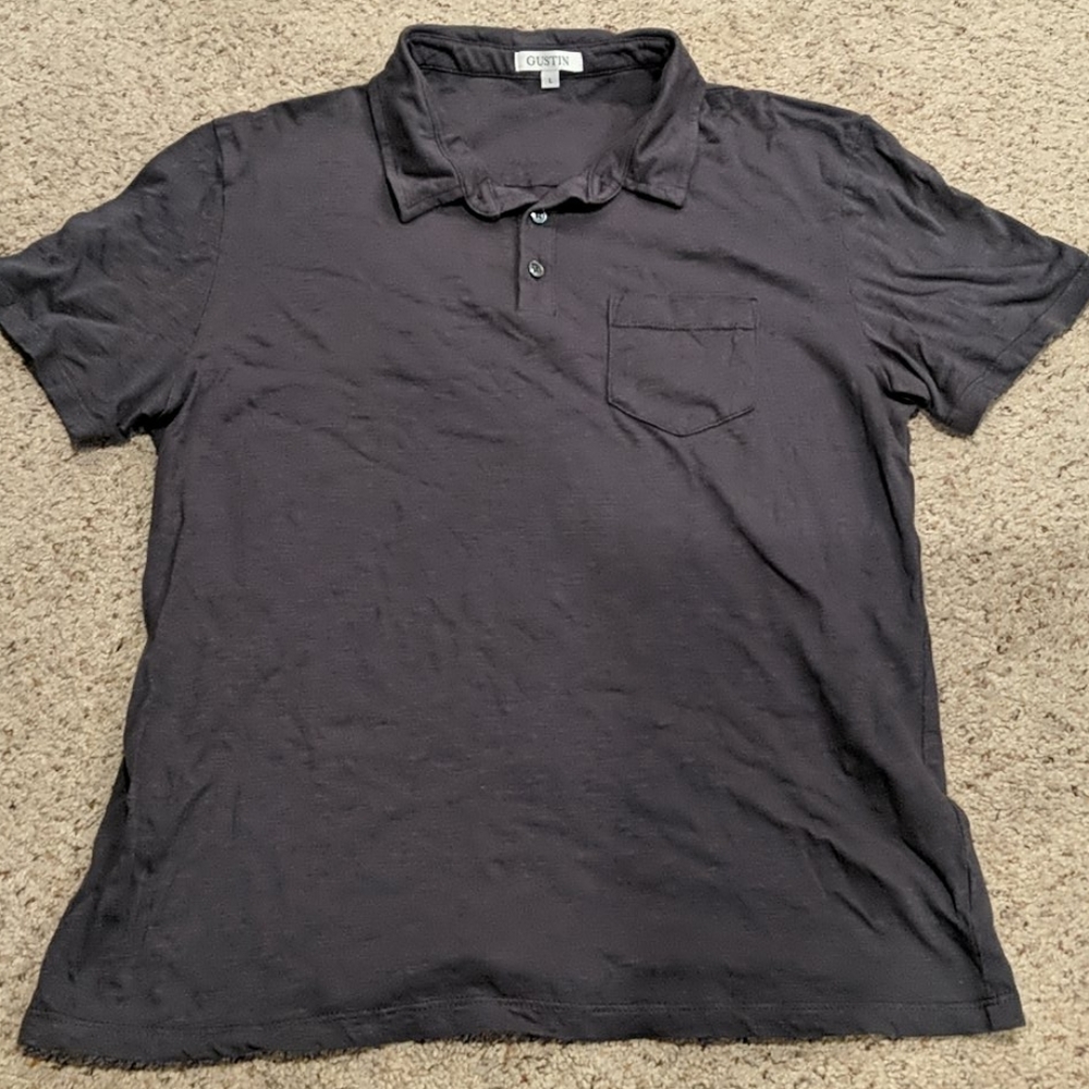 🤩3/$30 Gustin 3 button polo with front pocket